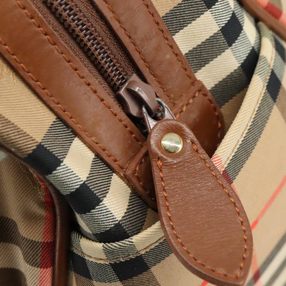 Burberrys Nova Check Hand Bag Canvas Beige Auth yk16410 - Picture 10 of 16